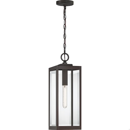 Quoizel Westover 1-Light Western Bronze Outdoor Hanging Lantern WVR1907WT